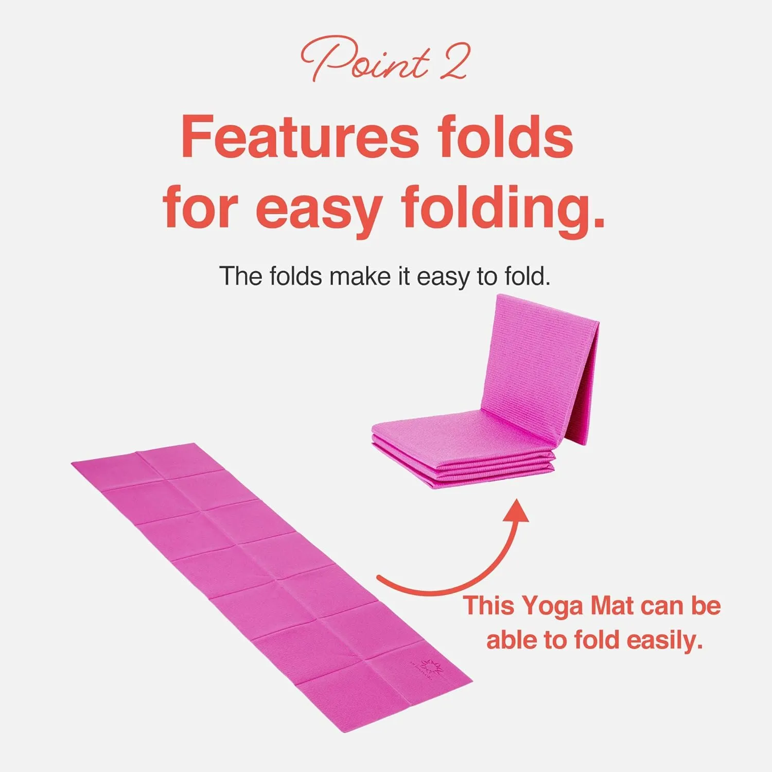 Folding Yoga Travel Pilates Mat Foldable Easy to Carry to Class Beach Park Tear-resistant Travel Picnics 4mm Thick 9 Colors