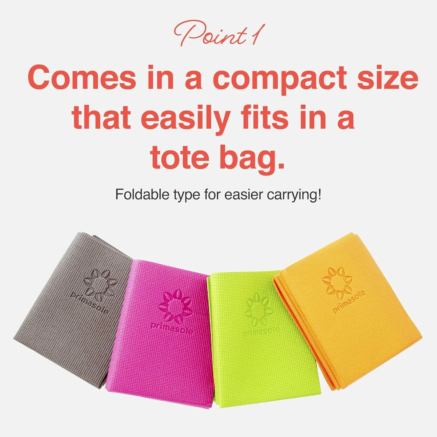 Folding Yoga Travel Pilates Mat Foldable Easy to Carry to Class Beach Park Tear-resistant Travel Picnics 4mm Thick 9 Colors