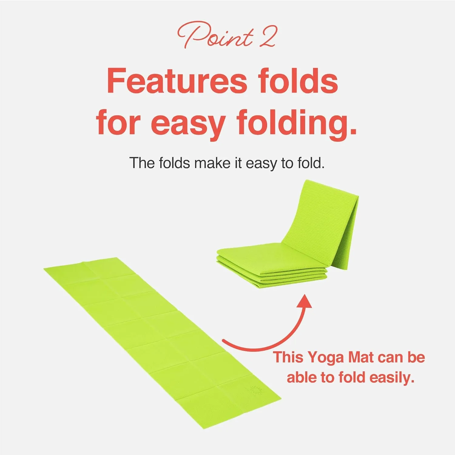 Folding Yoga Travel Pilates Mat Foldable Easy to Carry to Class Beach Park Tear-resistant Travel Picnics 4mm Thick 9 Colors