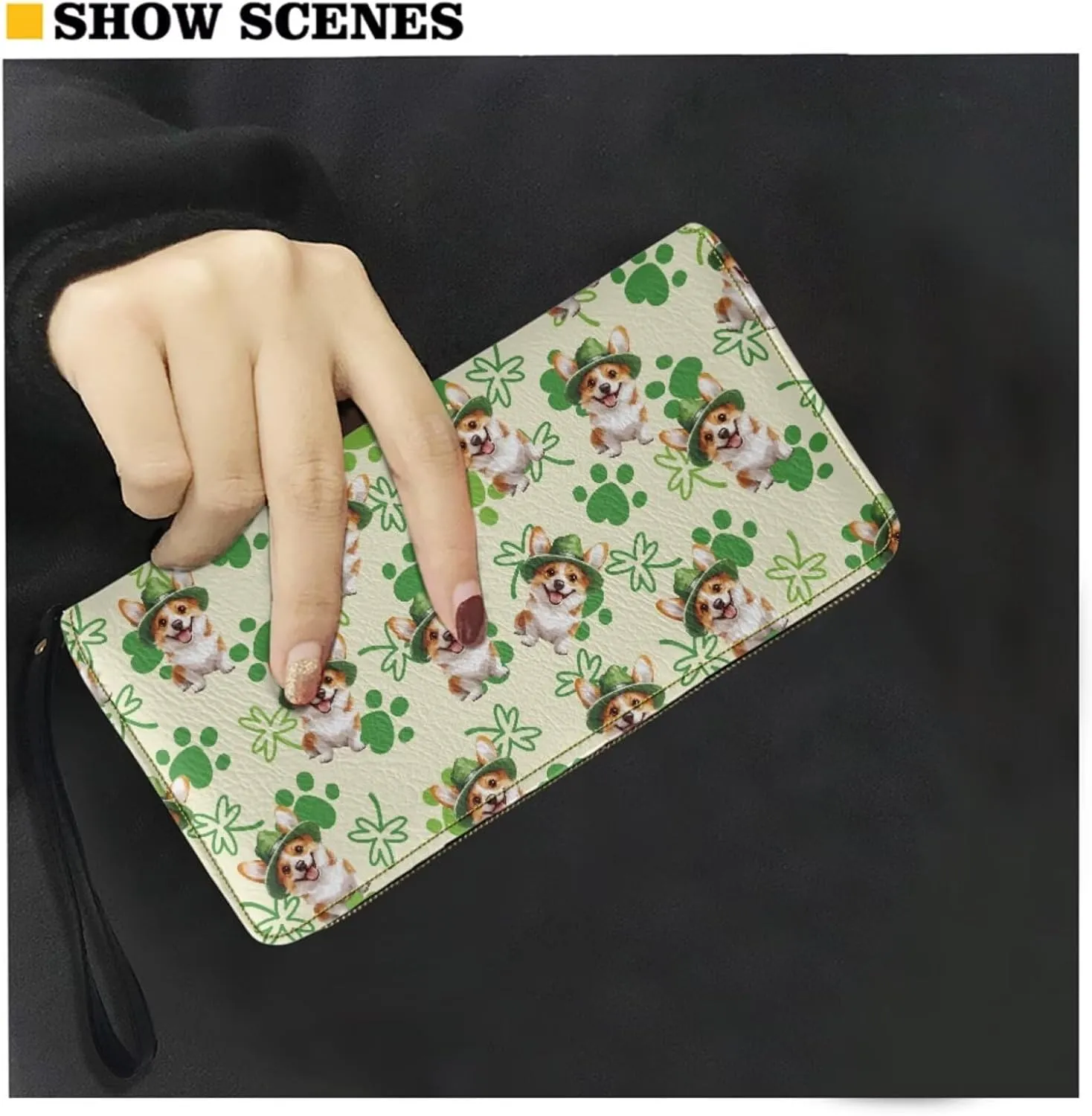 FOR U DESIGNS Crossbody Bags for Women St. Patricks Day Cute Shoulder Purse and Matching Wallet Set