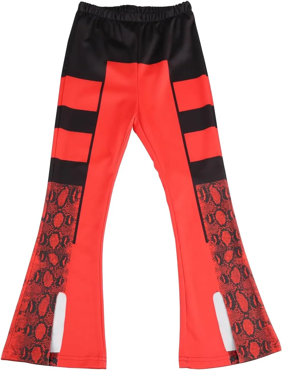 Girl Rise of Red Costume Heart Jacket Shirt Flare Pants Wig Necklace Gloves Bag Halloween Cosplay 7PCS Set 3-12Y