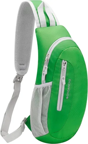 Gisdanchz Unisex Honeycomb Jacquard Small Sling Bag Slim Sling Backpack Crossbody Chest Bag for Hiking Travel