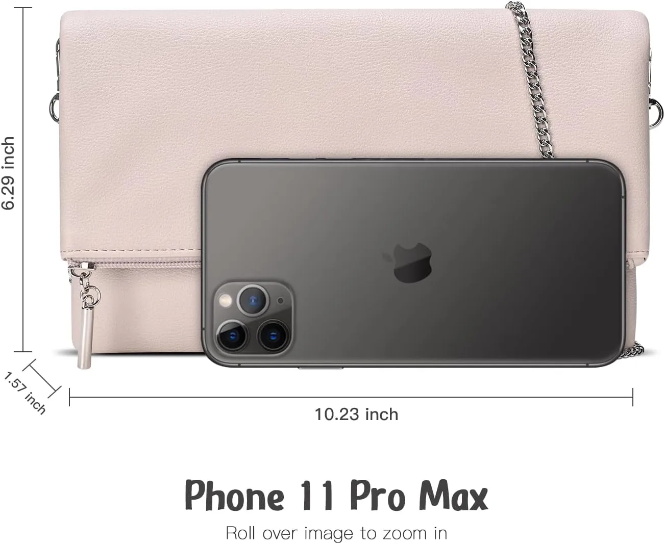 GM LIKKIE Clutch Purse for Women, Large Envelope Clutch HandBag, Crossbody Foldover PU Leather Clutches bag