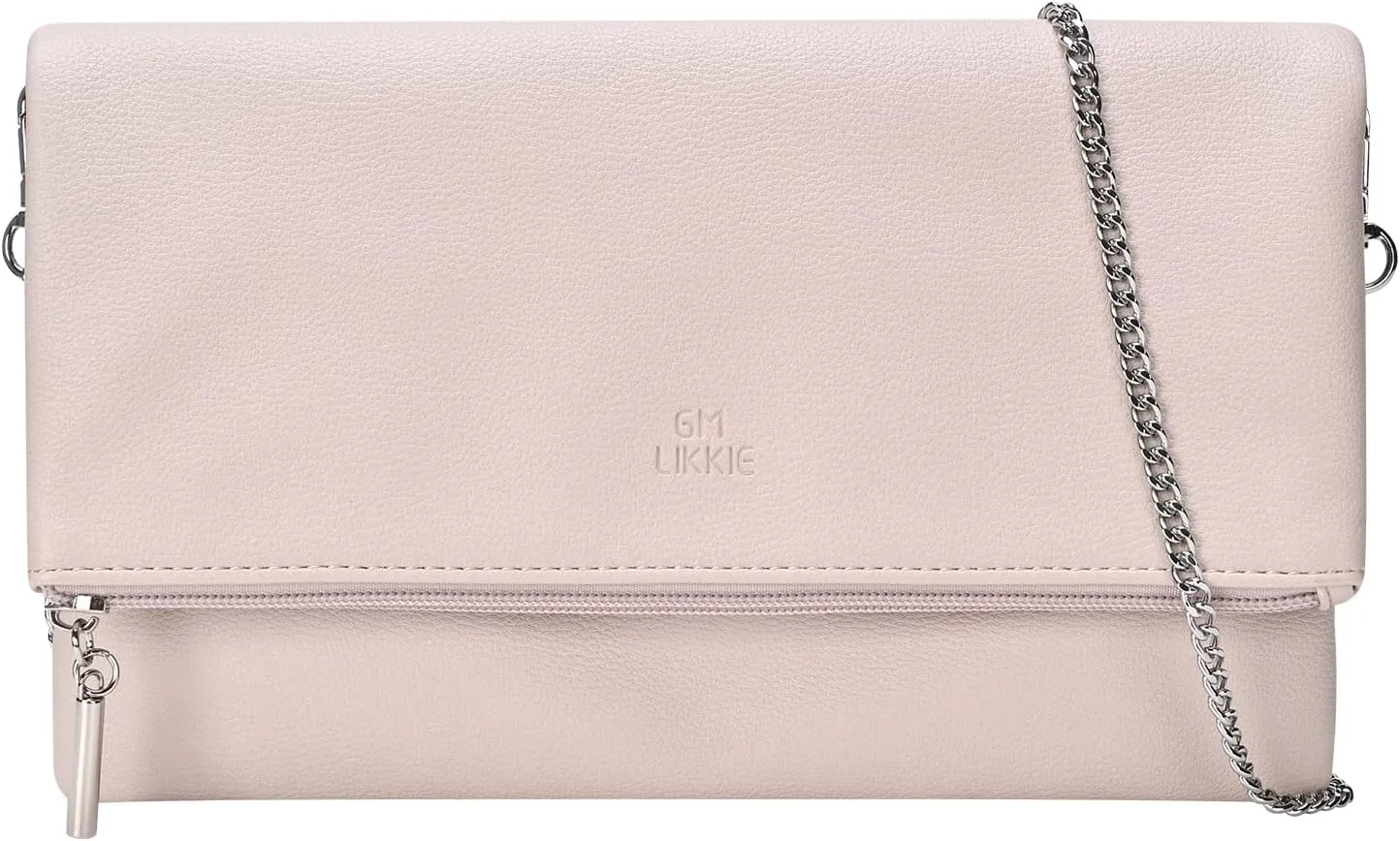 GM LIKKIE Clutch Purse for Women, Large Envelope Clutch HandBag, Crossbody Foldover PU Leather Clutches bag