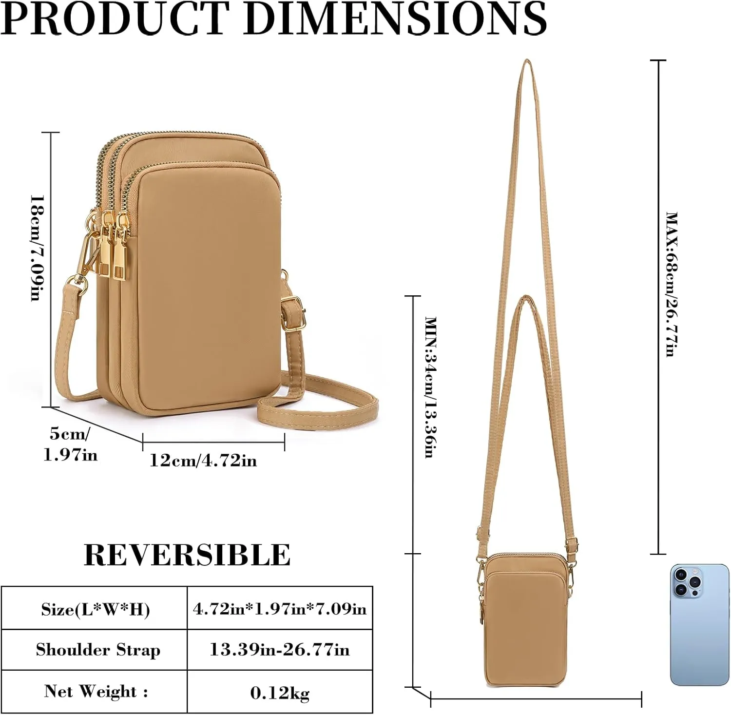 GOIACII Small Shoulder Bag for Women Mini Crossbody Bag Purse