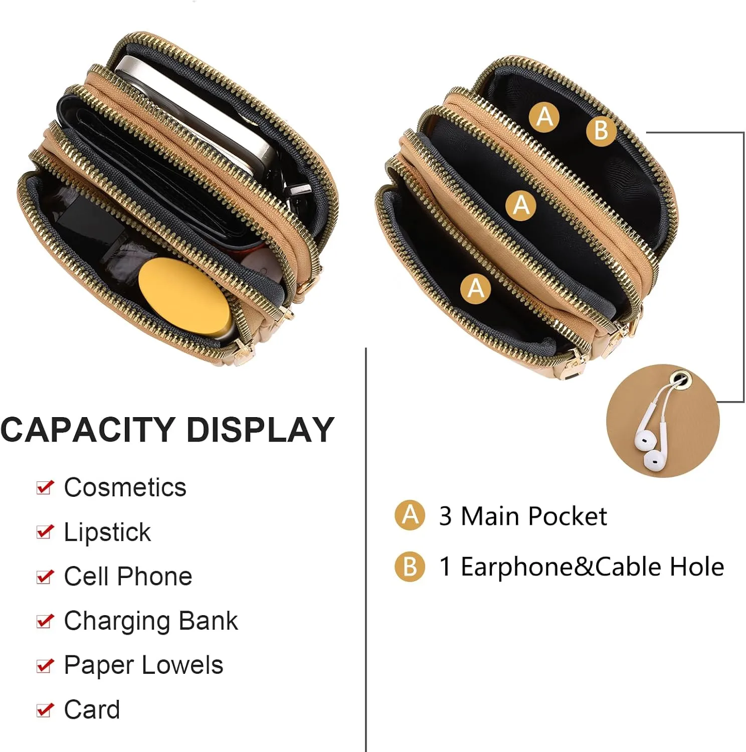 GOIACII Small Shoulder Bag for Women Mini Crossbody Bag Purse