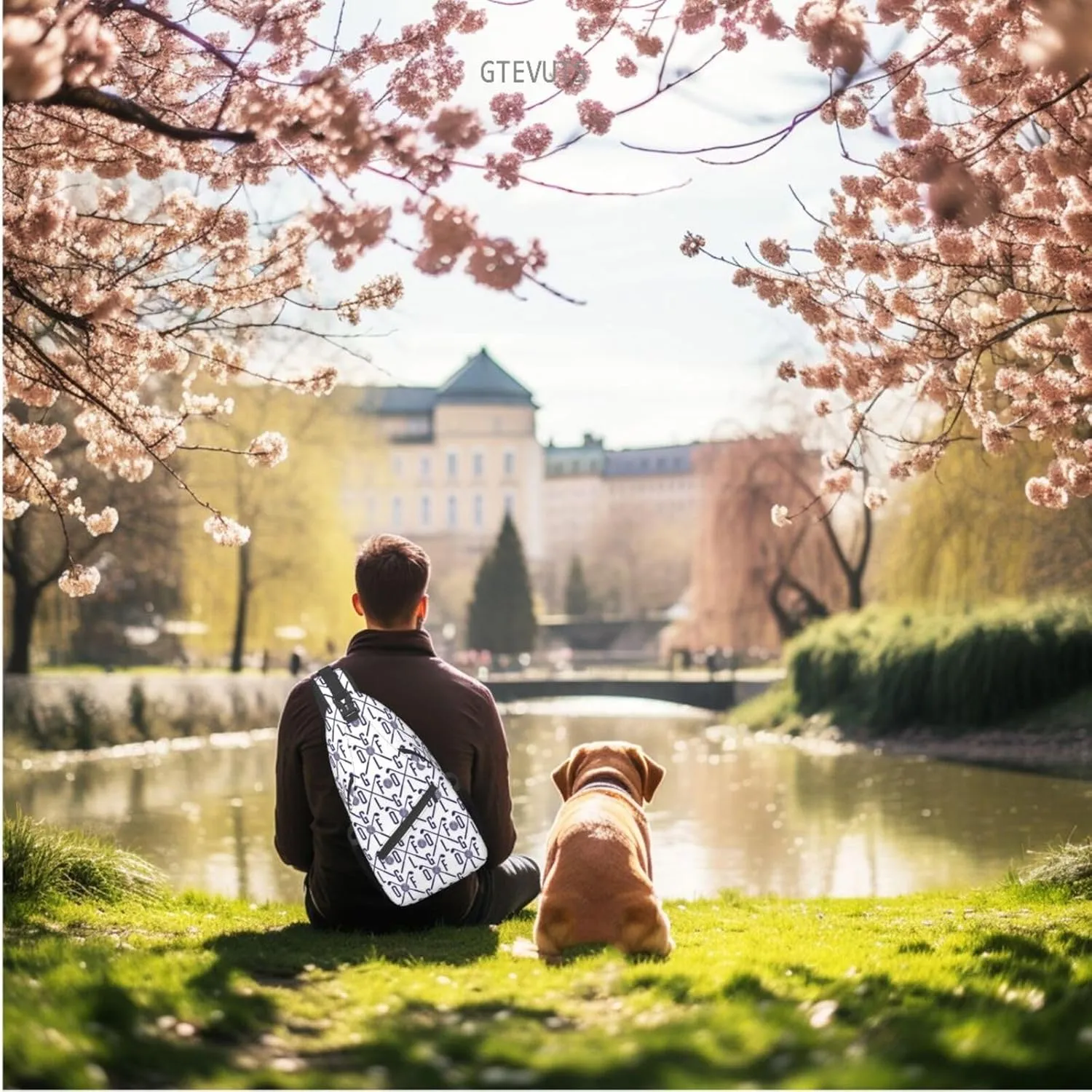 Golf Sling Backpack Chest Bag Crossbody Shoulder Bag Gym Cycling Travel Hiking Daypack For Men Women