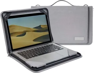 Grey Laptop Messenger Case - Compatible with MSI Prestige 13 Evo - A13M 13.3" Laptop