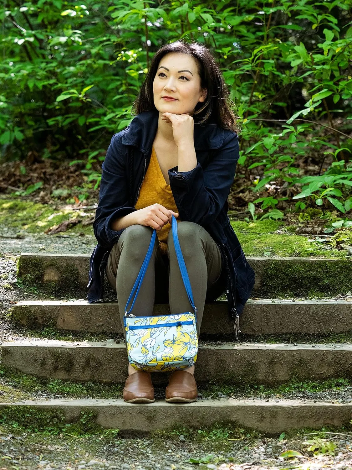 HAIKU Lark RFID Blocking Zippered Crossbody Travel Bag