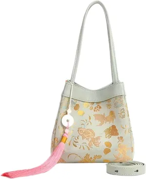 HangErFeng Chic Women's Crossbody Bag Dress Accessories Silk Handbag 120