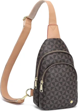Haytijoe Crossbody Bags for Women Leather Sling Bag Anti-theft Cross Body Bag Travel Sling Purse Chest Bags Fanny Packs