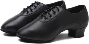 Hbeylia Womens Professional Latin Salsa Ballroom Modern Character Dance Shoes Fashion Leather Lace Up Tap Shoes Ladies Party Wedding Pump Shoes For Bride