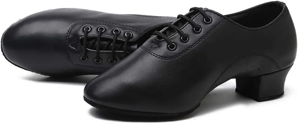 Hbeylia Womens Professional Latin Salsa Ballroom Modern Character Dance Shoes Fashion Leather Lace Up Tap Shoes Ladies Party Wedding Pump Shoes For Bride