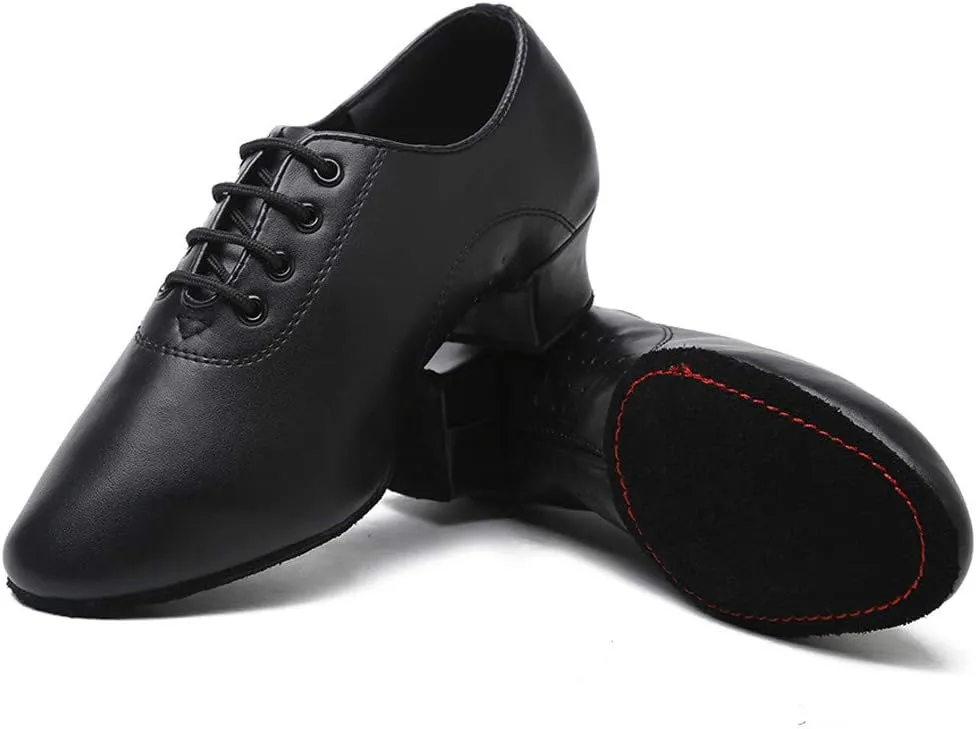 Hbeylia Womens Professional Latin Salsa Ballroom Modern Character Dance Shoes Fashion Leather Lace Up Tap Shoes Ladies Party Wedding Pump Shoes For Bride