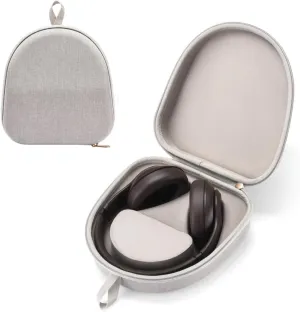 Headphone Case Compatible with for Beats Studio Pro/Beats Solo3/ Beats Studio3/ Beats Solo2/ Beats Solo Pro Bluetooth Over-Ear Headphones,Hard Shell Travel Carrying Bag (Light Gray)