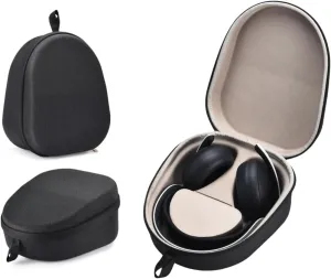 Headphone Case Compatible with PlayStation Pulse Elite for PlayStation 5 Headset Bluetooth Over-Ear Headphones,Hard Shell Travel Carrying Bag with Cable Storage (Black)