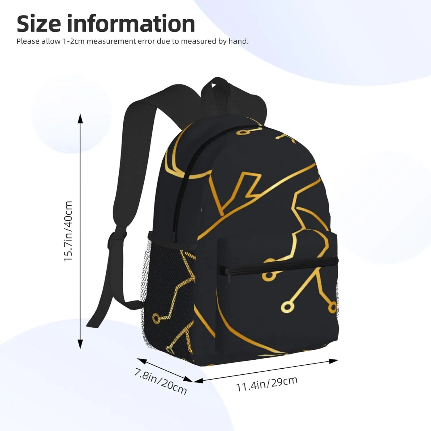 Heart Cardiac Backpack, Travel Laptop Backpack Computer Bag Rucksack for Men Women Business Work Fits 15.6 Inch Notebook