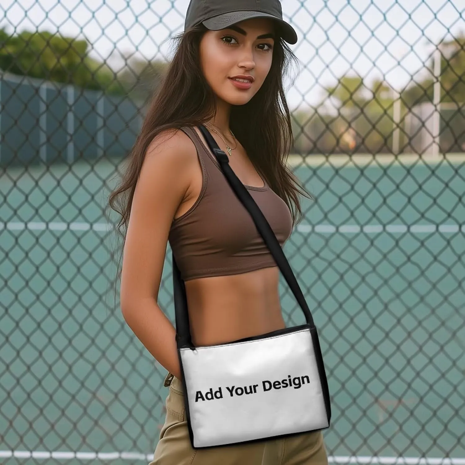 HUGS IDEA Crossbody Purse for Women Small Crossbody Bags Polyester Messenger Bag with Adjustable Shoulder Strap