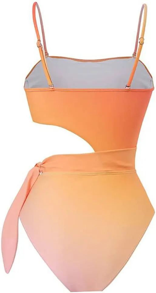 IBTOM CASTLE Women One Piece Swimsuit with Long Cover up Wrap Skirt Two Piece Bathing Suit Retro Monokini Summer Beach Outfit