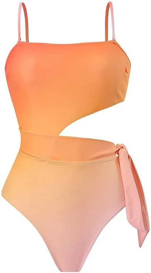 IBTOM CASTLE Women One Piece Swimsuit with Long Cover up Wrap Skirt Two Piece Bathing Suit Retro Monokini Summer Beach Outfit