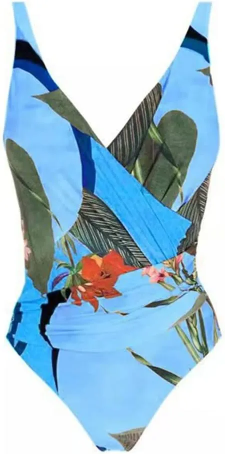 IDOPIP Women's One Piece Swimsuit with Beach Cover up Wrap Skirt Sarong Retro Floral Print Bikini Set Two Piece Bathing Suit