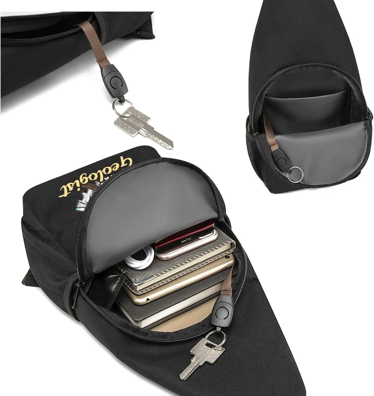 I'm Not Trespassing I'm A Geologist Geology Sling Bag Crossbody Backpack Shoulder Casual Daypack Bags for Men Women