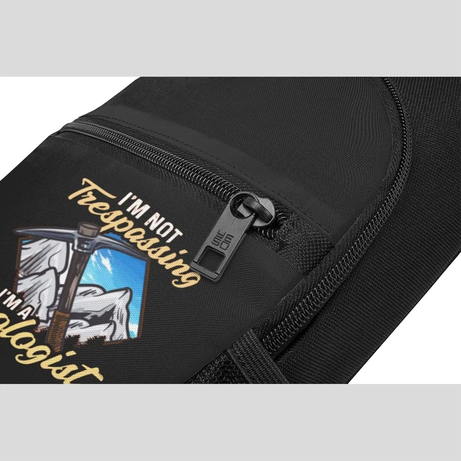 I'm Not Trespassing I'm A Geologist Geology Sling Bag Crossbody Backpack Shoulder Casual Daypack Bags for Men Women