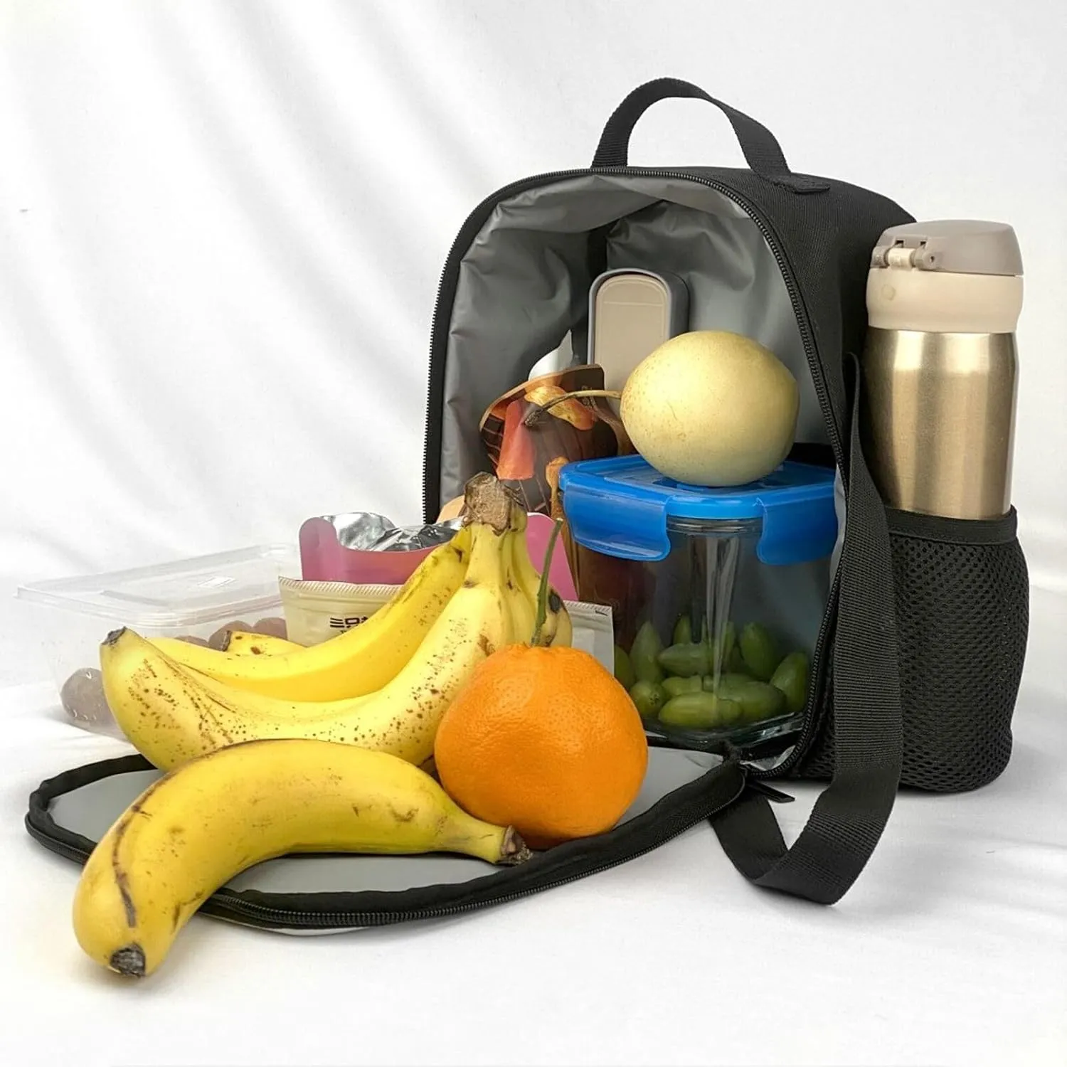 Insulated Lunch box for Men Women Reusable Lunch Bag Cool Steampunk Gears Cooler Tote Bags for Work Picnic