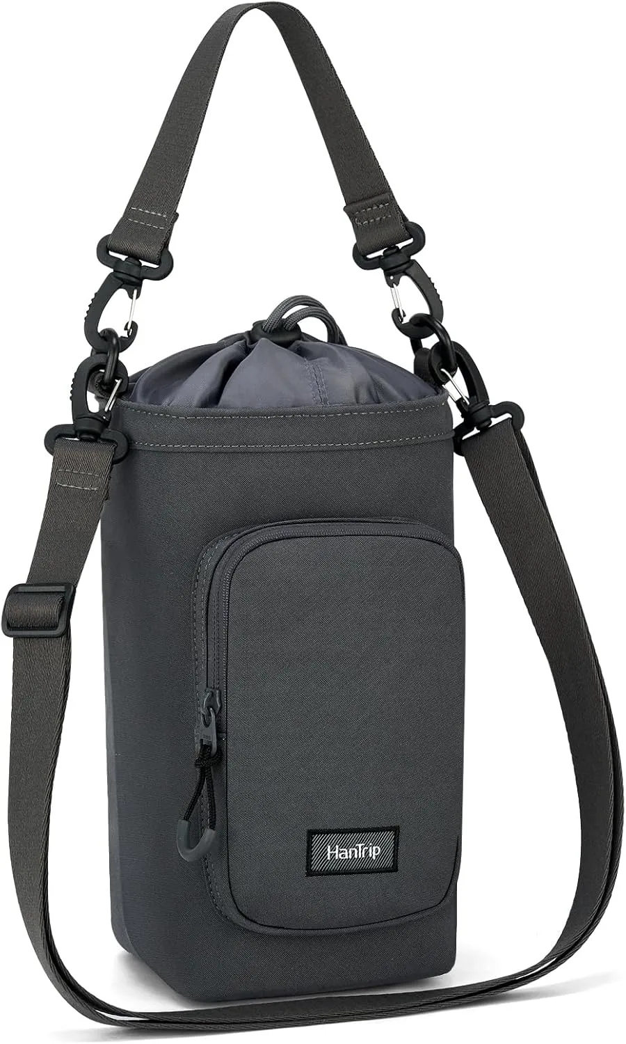 Insulated Water Bottle Carrier Bag with Strap Phone Pocket for 25/32/40/64/128 oz Tumbler Cup, Water Bottle Holder