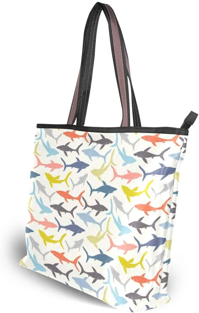 Jack Russell Terrier Shoulder Bags Large Handle Ladies Handbag