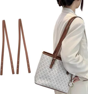 jiesinlov 2 Pcs Bag Microfiber Leather Strap Replacement Shoulder Straps for MK Basket Bags