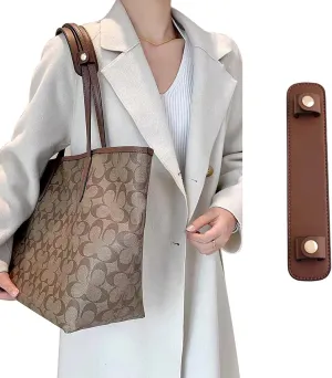 Jiesinlov Microfiber Leather Shoulder Strap Pads Replacement Cushion Strap Covers for Tote Bags Detachable (Dark Brown)