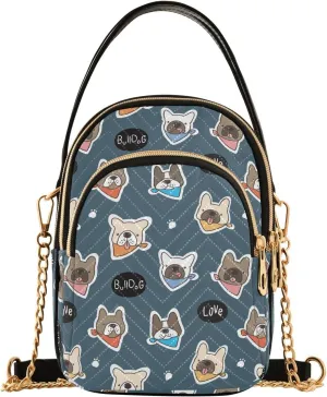 JIPONI Crossbody Bag for Women, Small Cell Phone Bag Shoulder Handbags Purse with Leather Strap