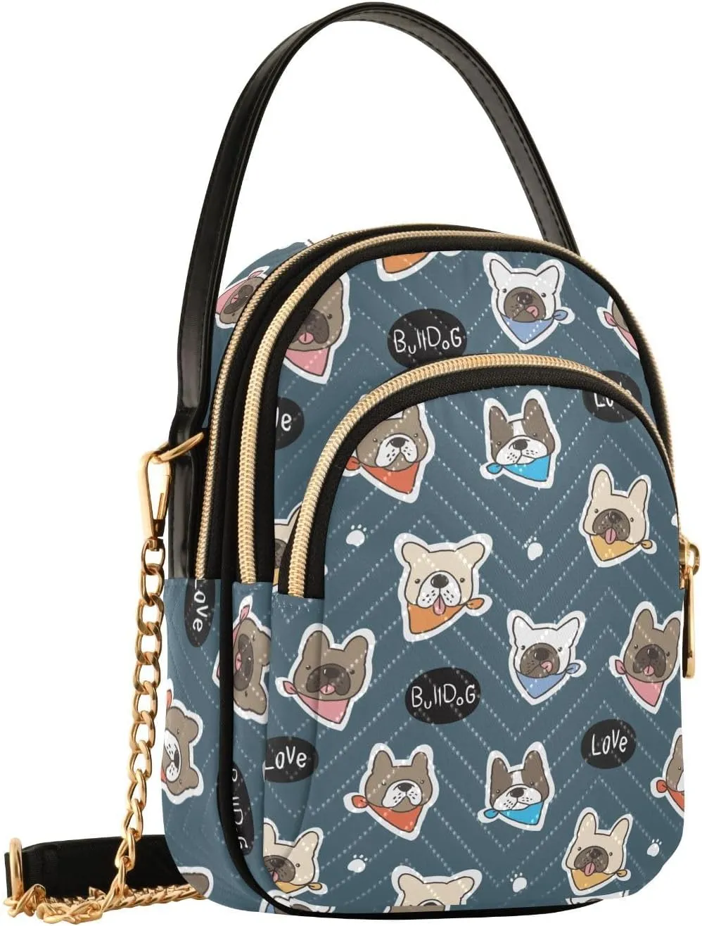 JIPONI Crossbody Bag for Women, Small Cell Phone Bag Shoulder Handbags Purse with Leather Strap