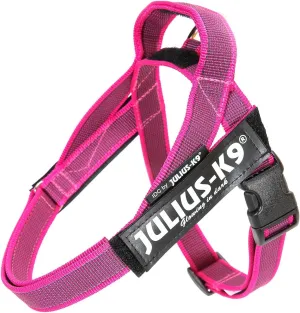 Julius-K9, 16IDC-MM-PN-15, IDC Color & Gray Belt Harness for Dogs, Size: Mini-Mini, Pink-Gray
