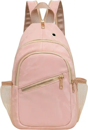 KAHHZA Convertible Sling Bag Crossbody Backpack For Women Small Chest Bag Purse Water Resist Shoulder Bag For Travel Hiking