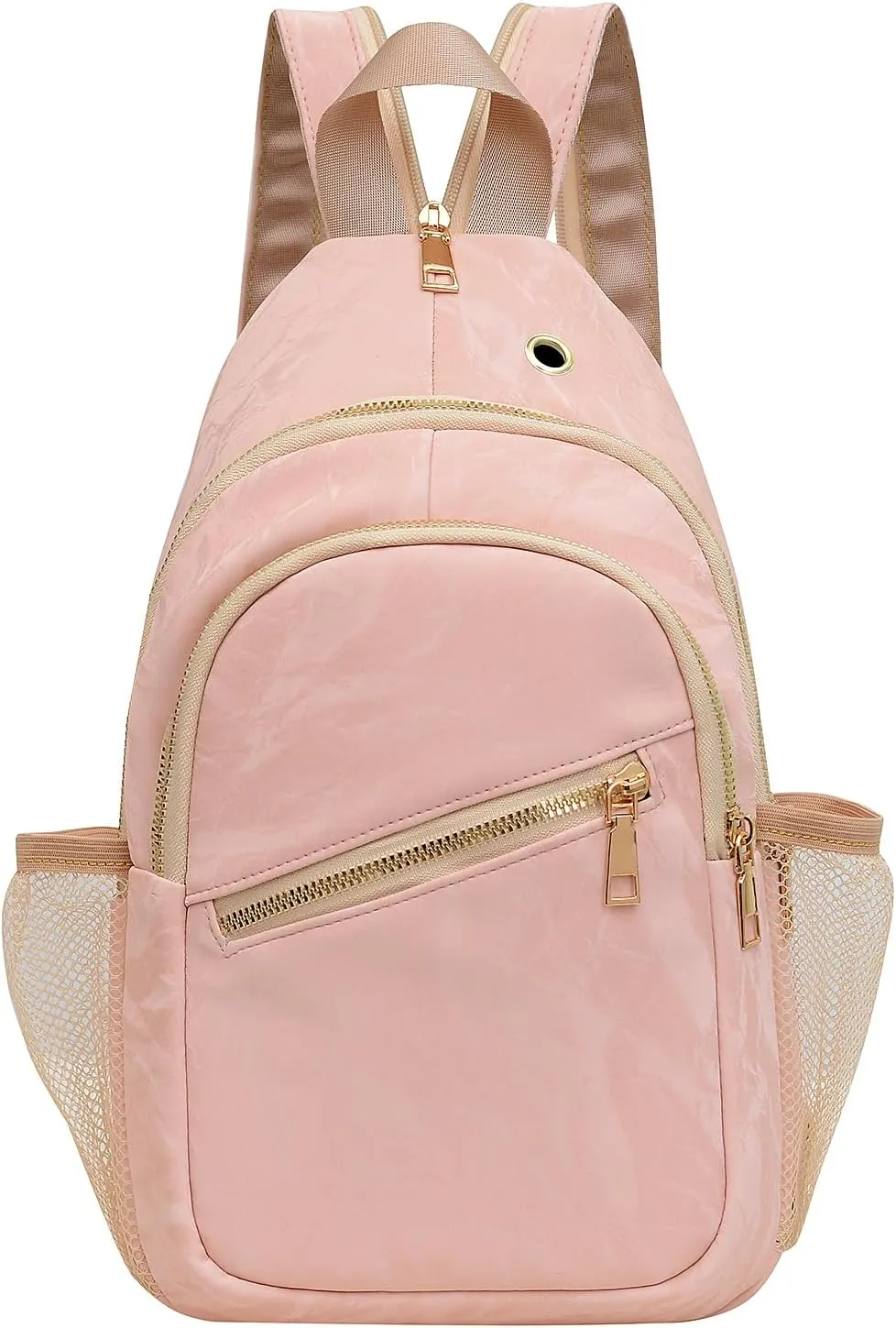 KAHHZA Convertible Sling Bag Crossbody Backpack For Women Small Chest Bag Purse Water Resist Shoulder Bag For Travel Hiking