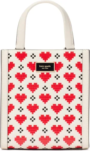 kate spade new york Key to My Heart Embossed Patent Leather Manhattan Mini Tote
