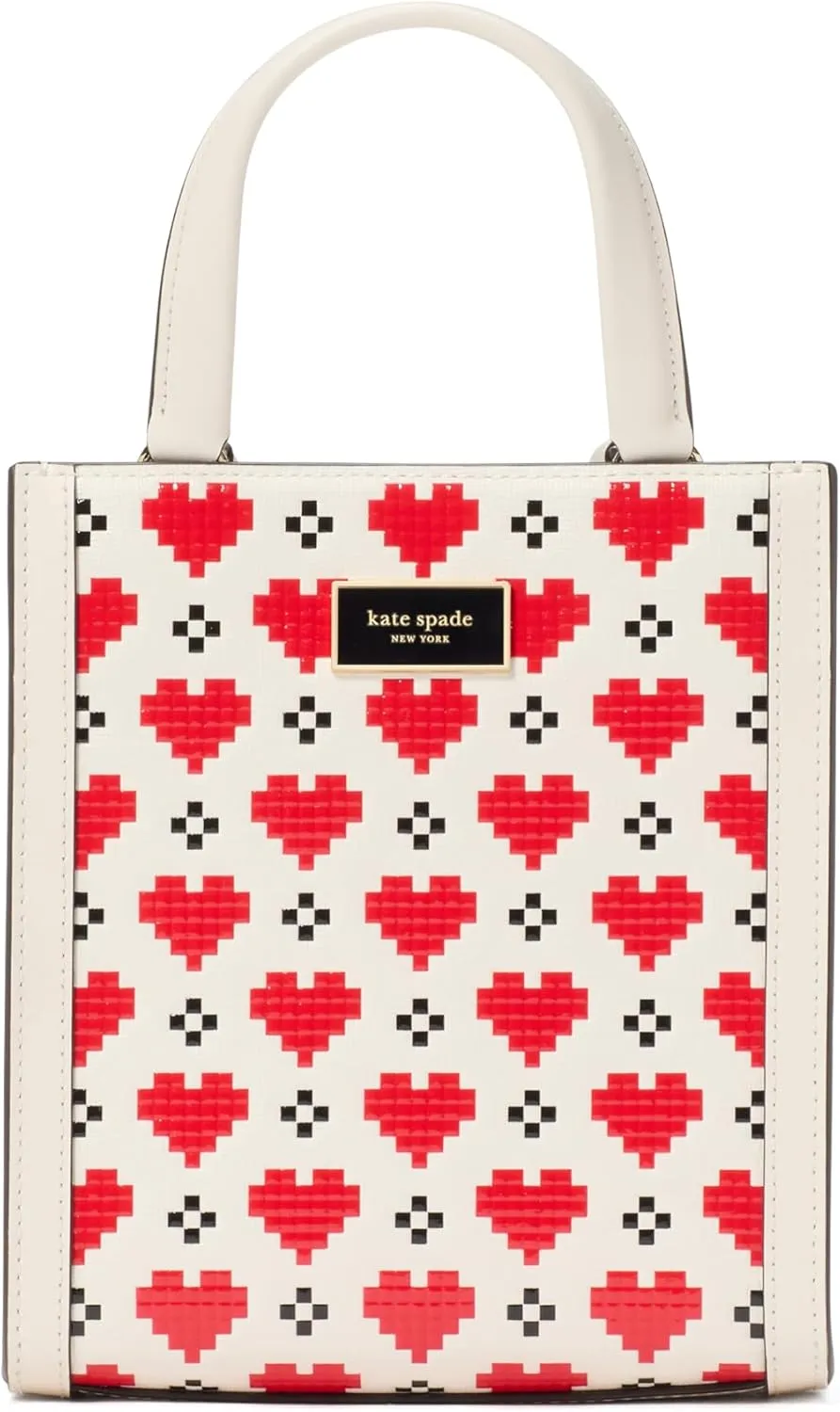 kate spade new york Key to My Heart Embossed Patent Leather Manhattan Mini Tote