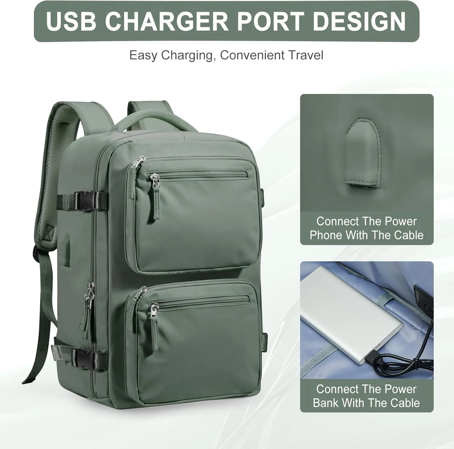 Large Travel Backpack for Men Women, Mochila de Viaje Carry on Backpack Flight Approved Luggage, Personal Item Travel Backpacks Tiktok Backpacks Waterproof Morral de Viage