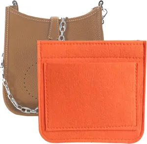 Lckaey Felt Organizer-for Hermes Evelyne III tpm pm gm Bag Insert Mini 16 29 33 Bag Purse Organizer Y003 Orange-L