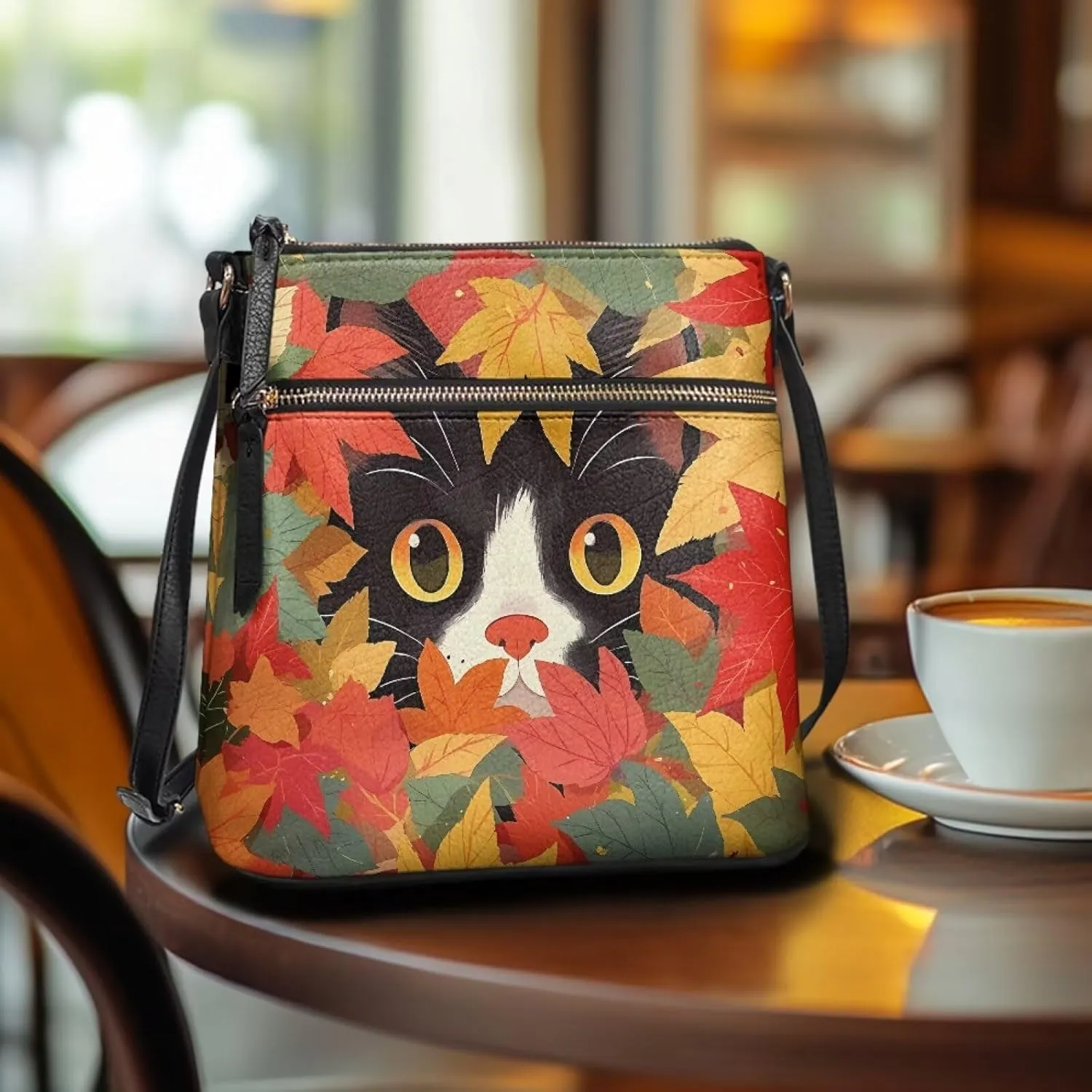 Leather Purses for Women, Leather Hobo Bags for Women Travel Sling Purse Triple Zippered Pockets Shoulder Bag