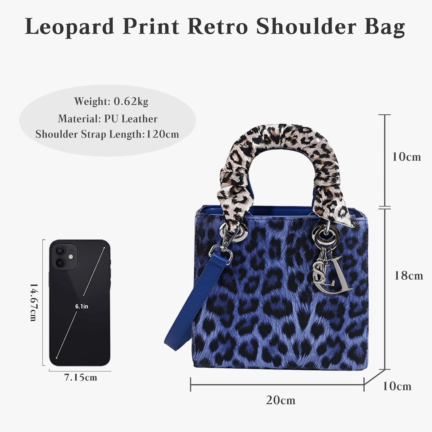 Leopard Print Handbag - Women's PU Leather Crossbody Bag, Waterproof, Fashion Messenger & Satchel Bag