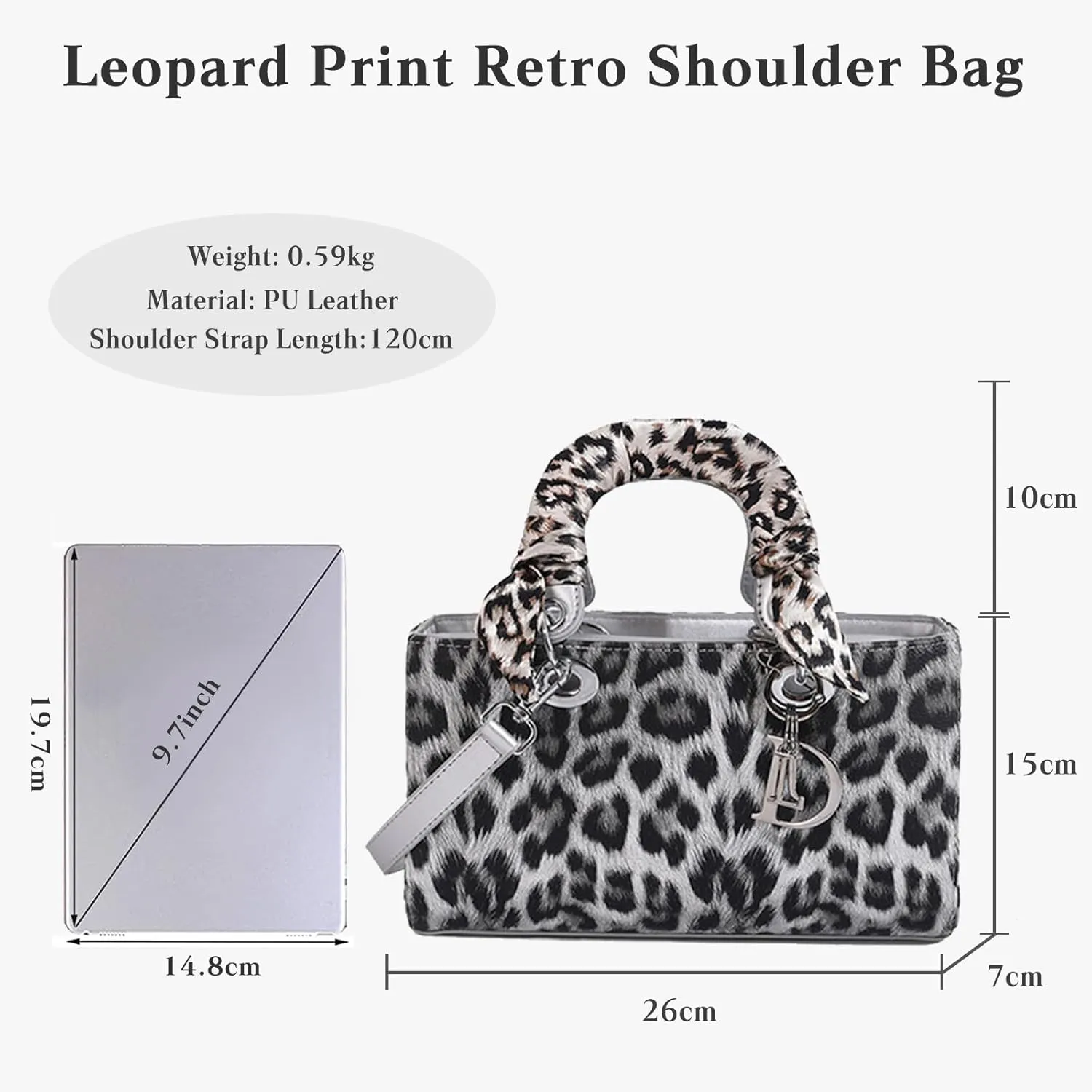 Leopard Print Handbag - Women's PU Leather Crossbody Bag, Waterproof, Fashion Messenger & Satchel Bag