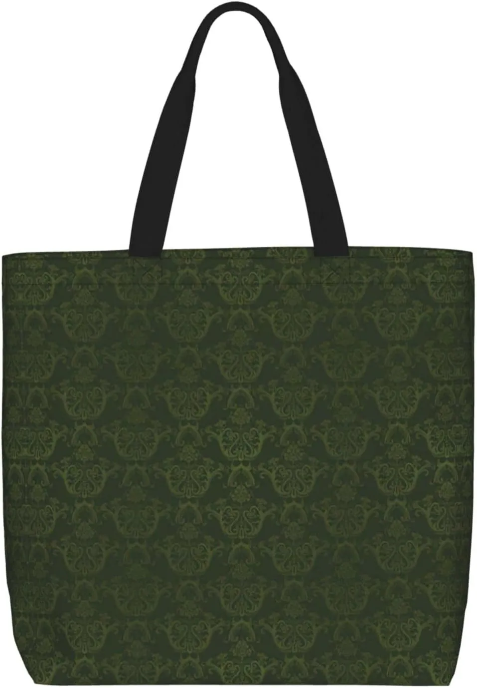 Library Bookshelf Book Print Tote Bag Shoulde Bag Handbag Grocery Bags Reusable For Office Shopping Travel Casual