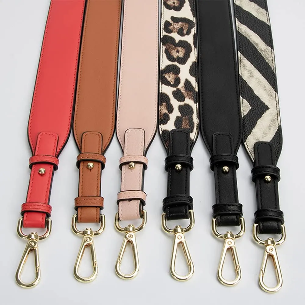 Light Pink Crossbody Purse Straps with Adjustable Gold Clasps - Replacement for Handbags