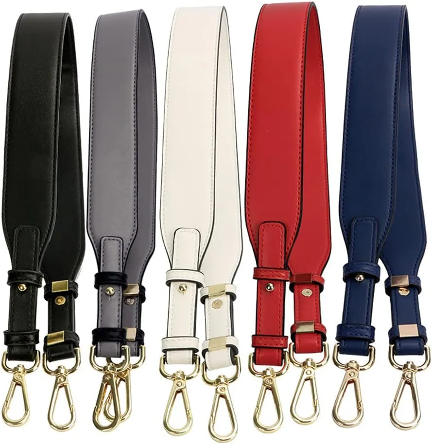 Light Pink Crossbody Purse Straps with Adjustable Gold Clasps - Replacement for Handbags