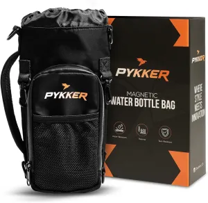 Magnetic Gym Bag - Water Bottle Holder with Strap - Insulated Pouch & Waterproof Zipper - 40 oz Tumbler Carrier – Phone Crossbody Sling Bags for Hiking & Walking - Workout Essentials for Men & Women