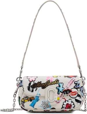 Marc Jacobs The Sticker Clover Shoulder Bag, White Multi