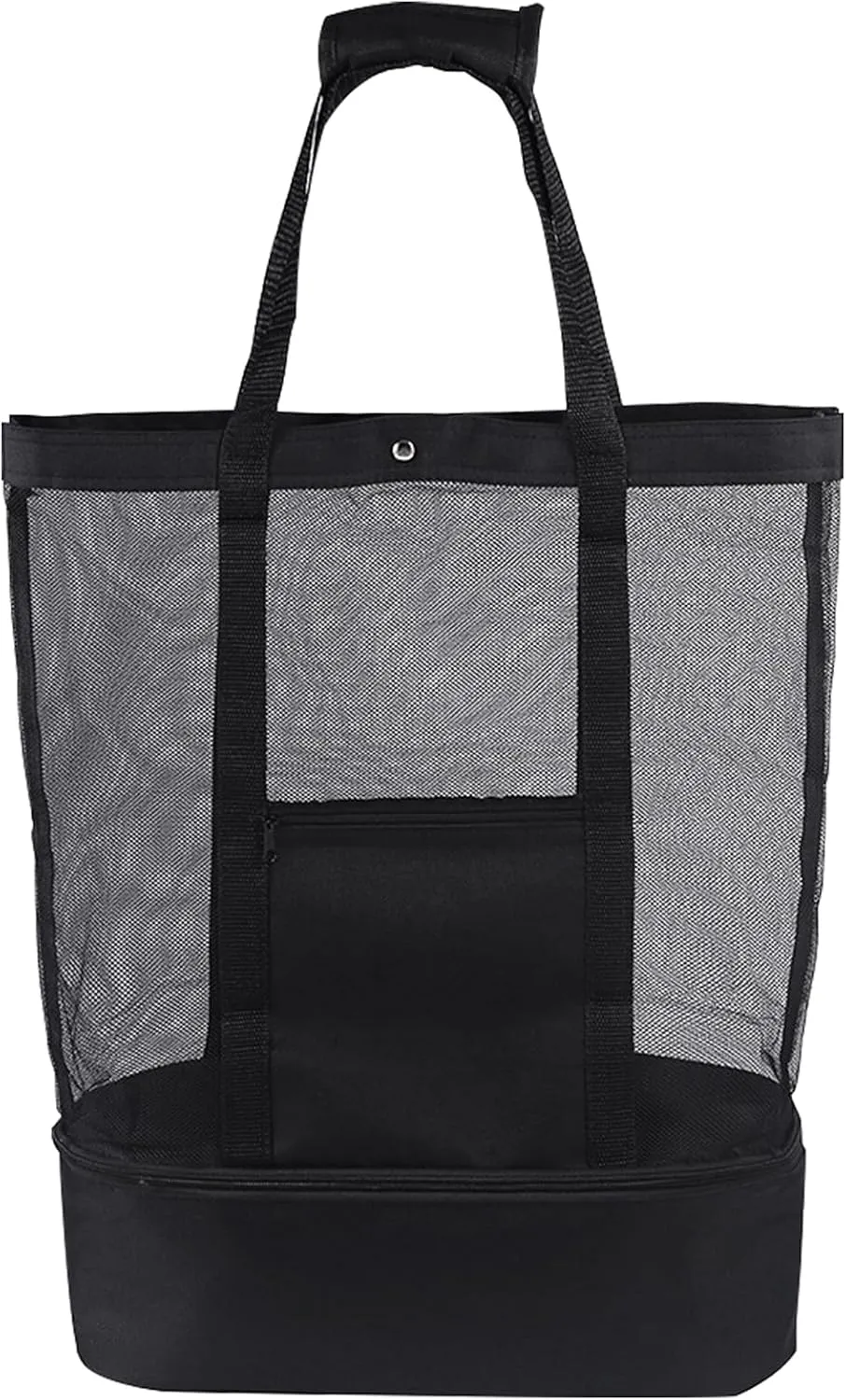 Mesh Beach Bag with Cooler, Extra Large Mesh Beach Picnic Tote Bags, Oversized Pool Bags with Insulation Compartment for Women and Men, Foldable Vacation Trip Essentials Beach Accessories